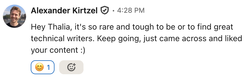 Unsolicited LinkedIn message