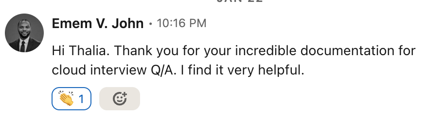 Unsolicited LinkedIn message