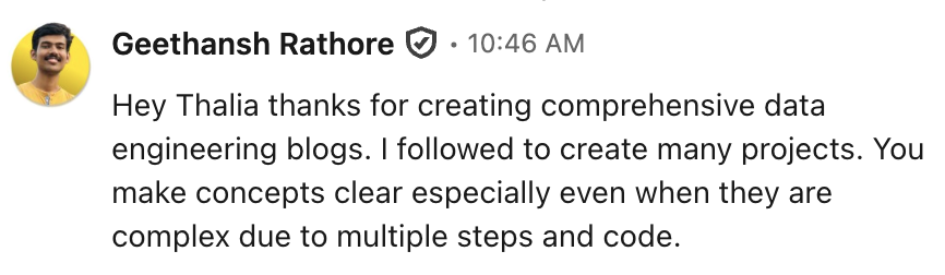Unsolicited LinkedIn message