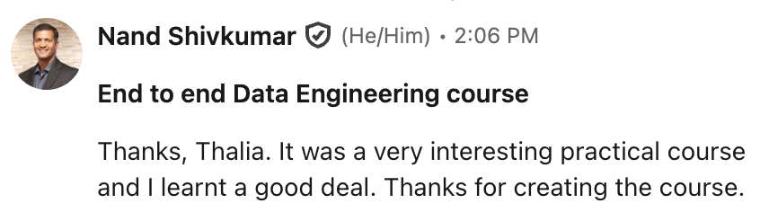 Unsolicited LinkedIn message