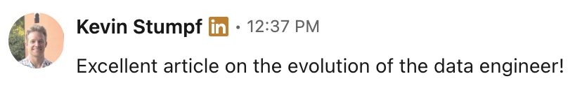 Unsolicited LinkedIn message