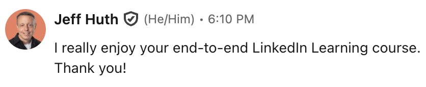 Unsolicited LinkedIn message